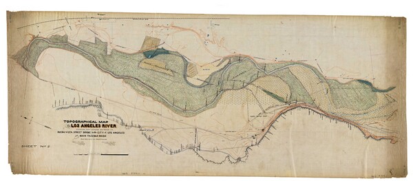 1897 L.A. River by J.H. Dockweiler shows the shifting shape of the river