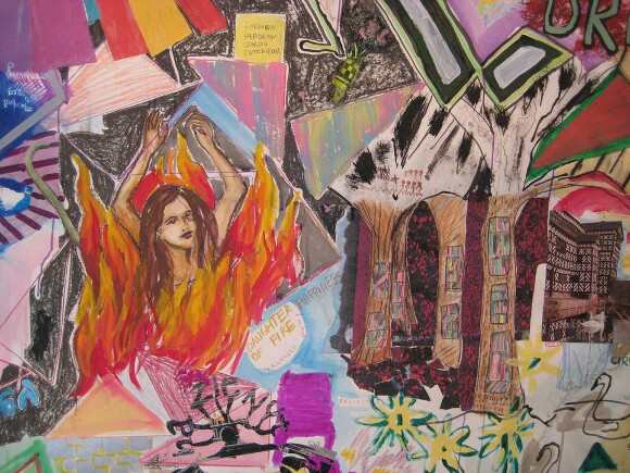 Drawing at "Forêt Intérieure/Interior Forest." | Courtesy of Alexandra Grant.