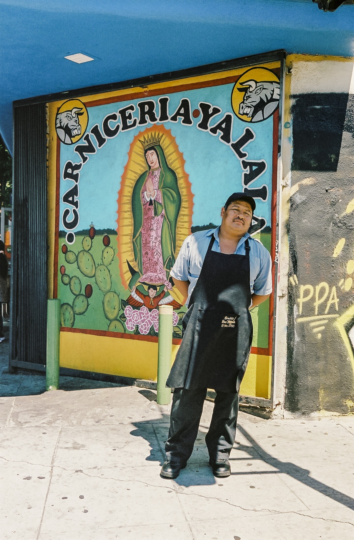 Cleto Chimil is a Oaxacan butcher at Carniercia Yalalag in Pico-Union.
