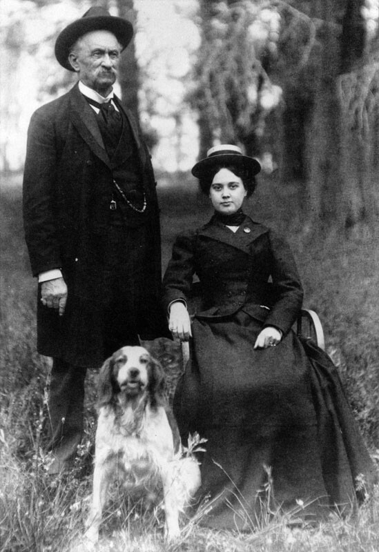 Lucky Baldwin and a young woman, believed to be Lillie Bennett | Photo: Los Angeles Public Library