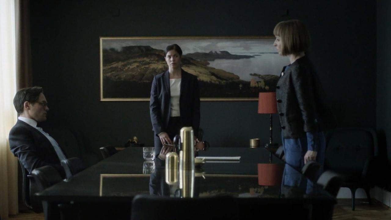 Still from "Follow the Money" Season 2, Episode 2.
