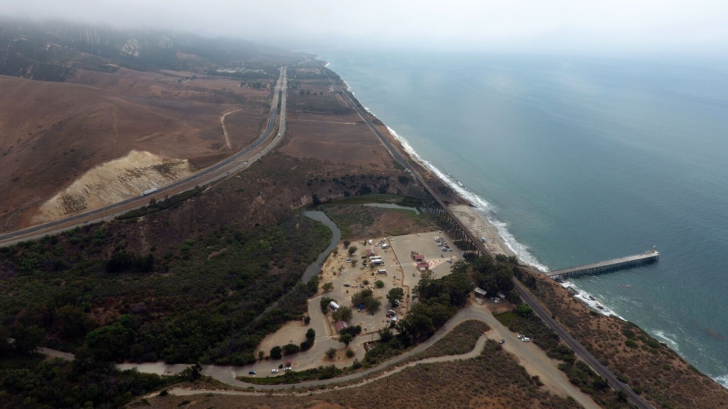 Aerial view of the 101 turning at Gaviota State Park. | Gevork Mkrtchyan