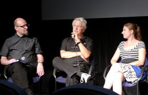 L to R: panelists Hoberman, Zone and Benna