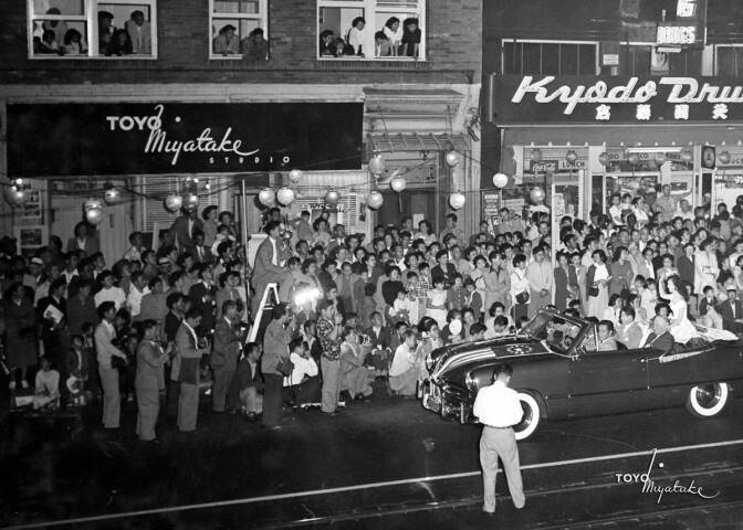 The Toyo Miyatake studio as seen during the 1949 Nisei Week Parade | Courtesy of Toyo Miyatake Studio