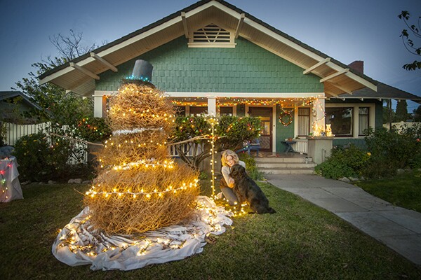 Our tumbleweed snowman. | Photo: Douglas McCulloh