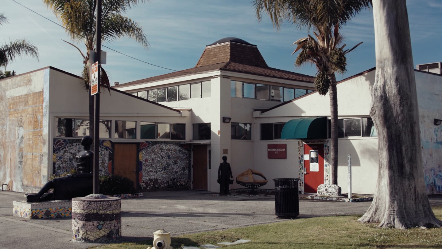 Watts Towers Arts Center exterior | Still from "Watts Towers Arts Center" ab s11
