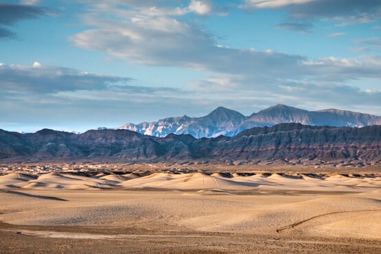 The Amargosa Badlands viewed from Tecopa, CA. | Photo: Kim Stringfellow