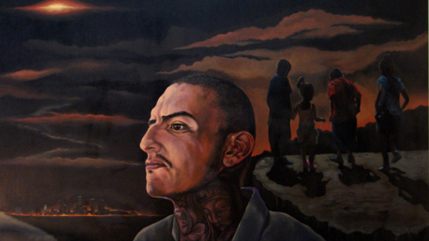"Pay Me No Mind" by Fabian Debora, 2010, acrylic/canvas. | Courtesy of the artist.