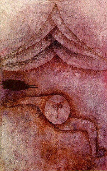 Above: Paul Klee’s painting “Refuge,” 1930.
