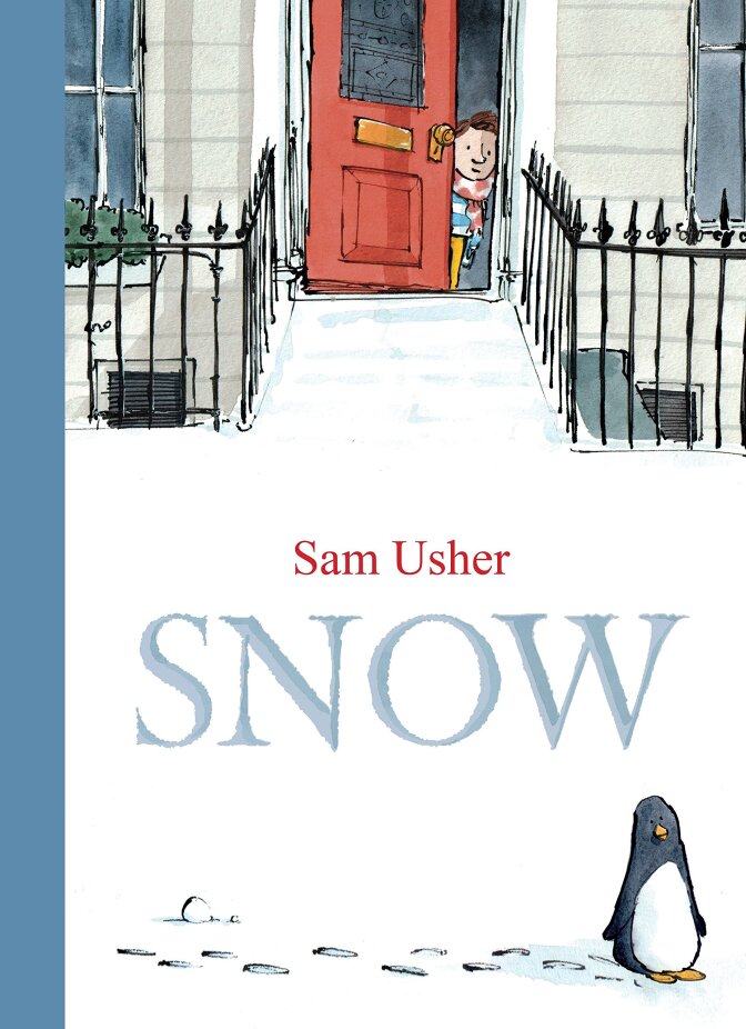 "Snow" written and illustrated by Sam Usher