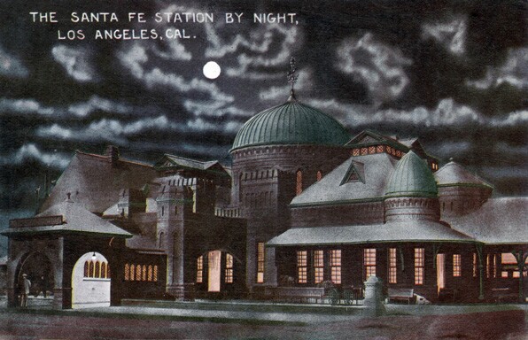 La Grande Station. Loyola Marymount University Library / Werner von Boltenstern Postcard Collection