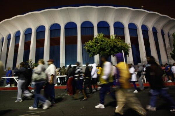 Outside The Forum in Inglewood | Photo by John Moore/Getty Images