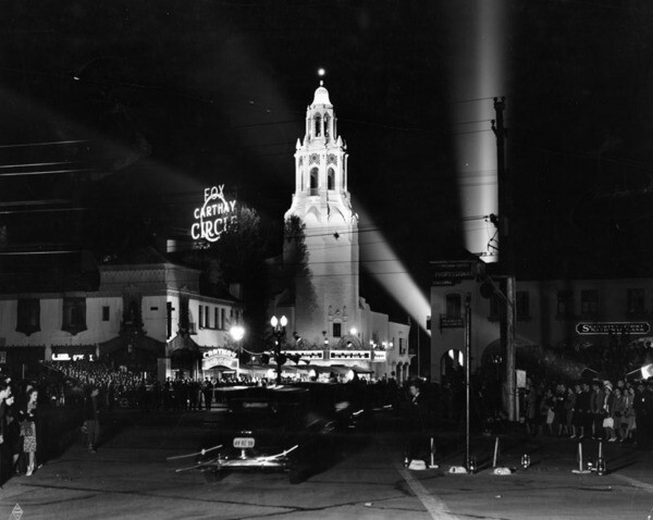Premiere night, Carthay Circle Theater, 1940 | Courtesy of the Los Angeles Public Library