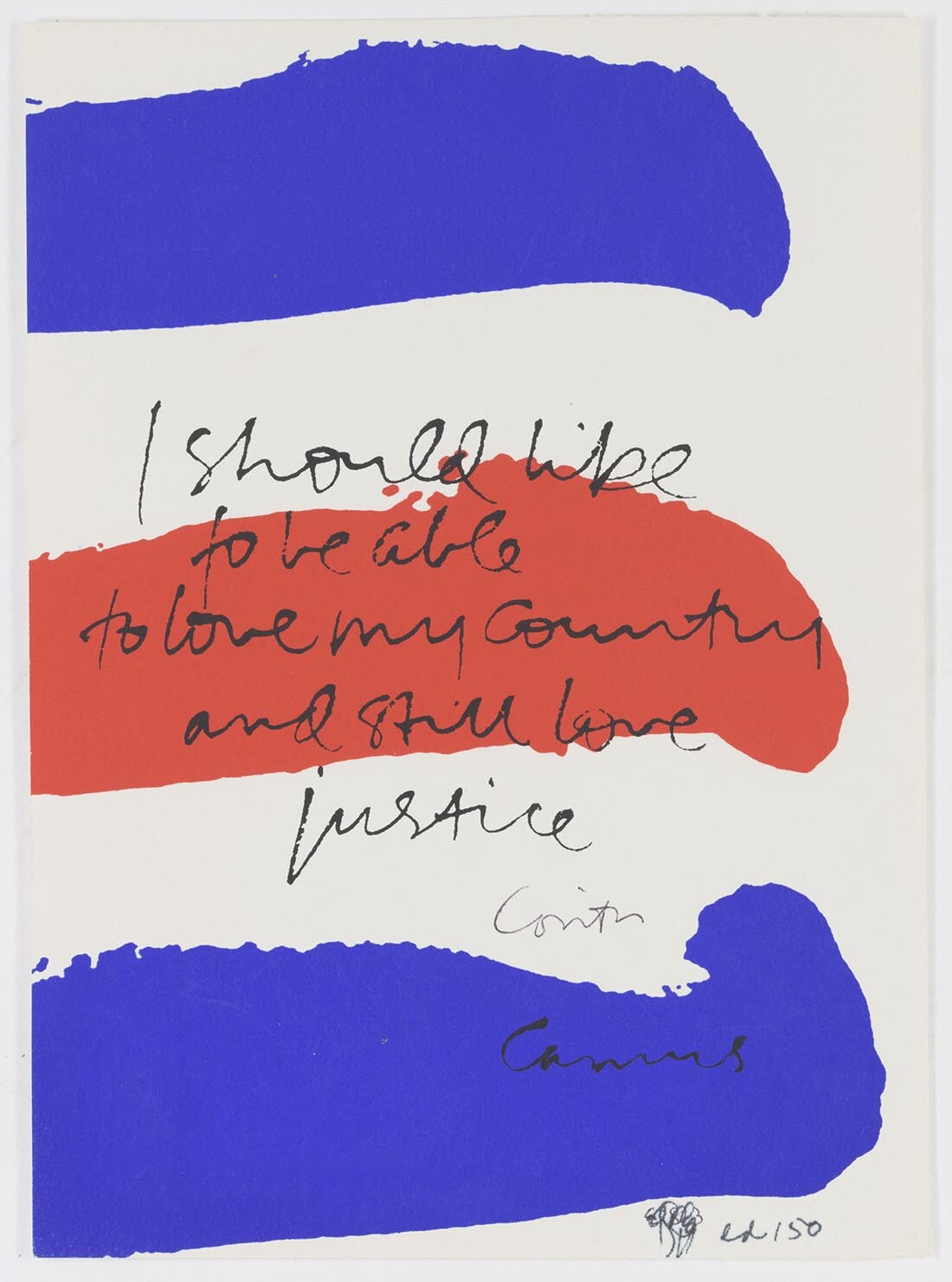 my country, 1981 | Collection UCLA Grunwald Center for the Graphic Arts, Hammer Museum. Corita Kent Bequest.