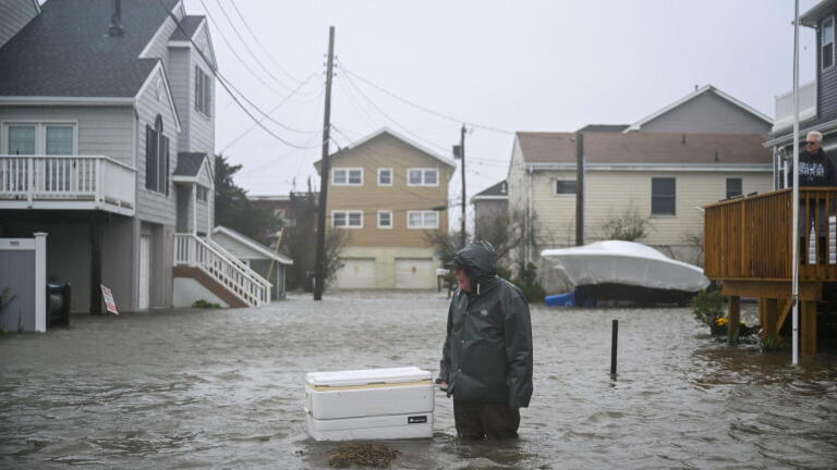 Powerful nor’easter batters parts of East Coast