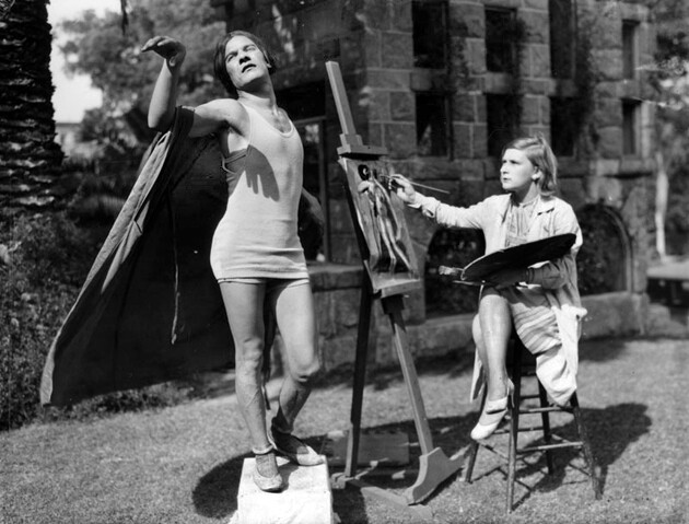 Art student at Otis Art Institute