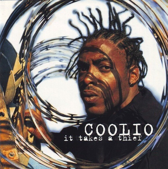 Miller first met Coolio through rapper WC and Warner Bros. hired him to shoot the cover for Coolio's debut album. LP cover for Coolio's "It Takes a Thief" (Warner Bros., 1994) | Original photo by Michael Miller.
