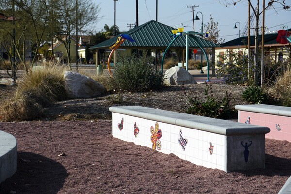 Gibson Mariposa Park implements recreation with sustainable, water-conserving gardening techniques.