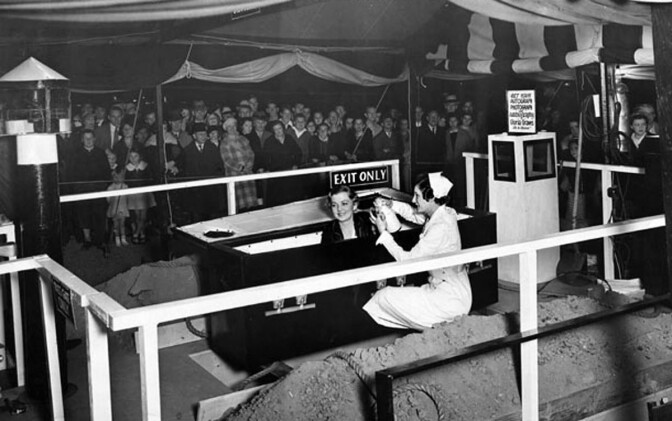 Nurse Godwin. Florence Godwin (Robert Godwin’s wife) acted as a nurse during the Los Angeles burials of Gloria Graves. Photograph courtesy of Herald-Examiner Collection, Los Angeles Public Library
