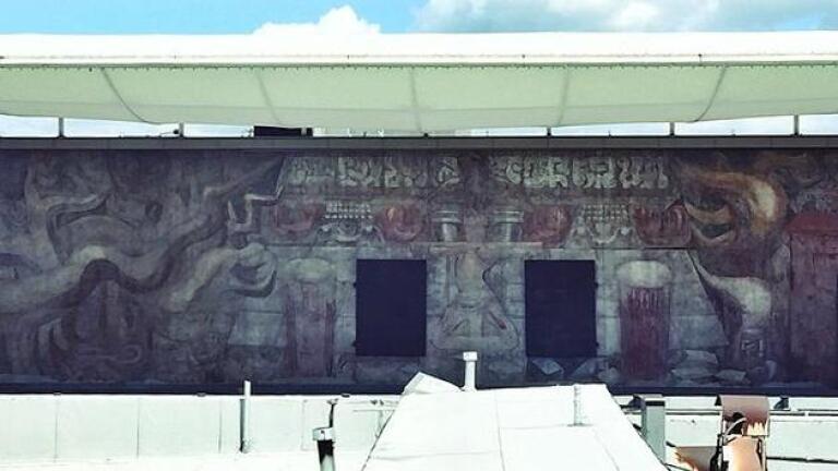 David Alfaro Siqueiros' mural "América Tropical"