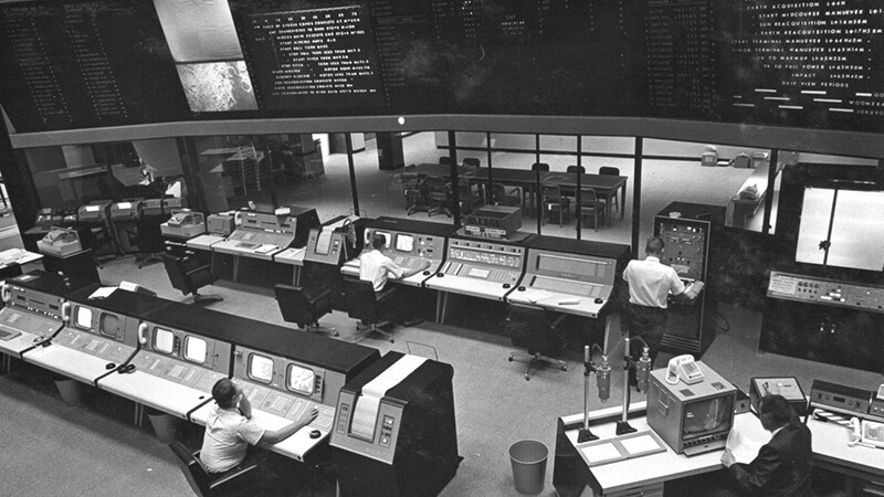 NASA’s Deep Space Network Space Flight Operations Facility in 1964.