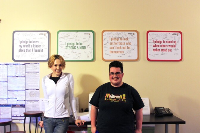 Kennedy and Jaden at LAYN offices