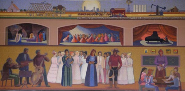 Tribute to our Heritage by Millard Sheets I Courtesy Civic Lubbock