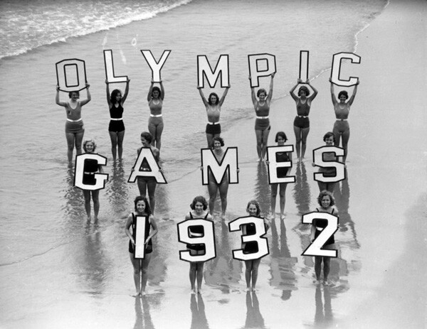 Promotional photo for the 1932 Olympic Games. Courtesy of the Los Angeles Chamber of Commerce Collection, Los Angeles Public Library.