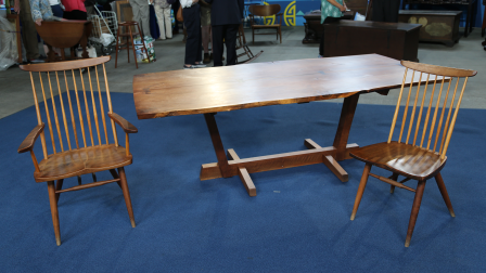 Appraisal: George & Mira Nakashima Chairs & Table