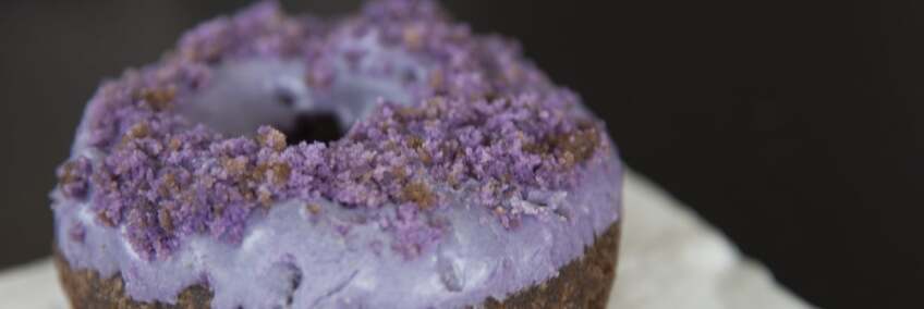 Ube Purple Crumb Cake Donut from DK's Donuts | Marnette Federis