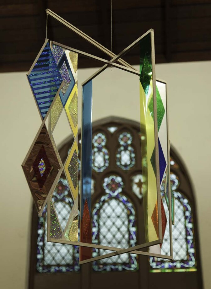 Alicia Sterling Beach's Kinetic Diamonds, 2017 Mixed media maquette for a public art sculpture. | Courtesy of Ravi GuneWardena La Raza AB s9