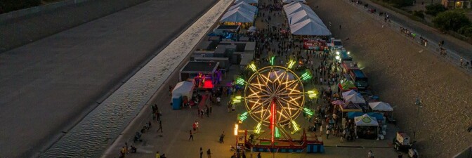 The SELA Arts Festival in July 2019 was held inside L.A. River bed. | L.A. County Public Works