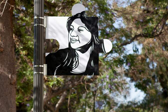 A MacArthur Park Puzzle Piece (2013) by Sonia Romero and CARECEN Youth