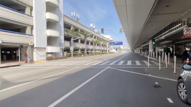 Empty LAX during covid-19 outbreak