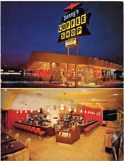 Denny's Coffee Shop Menu Cover, 1960s