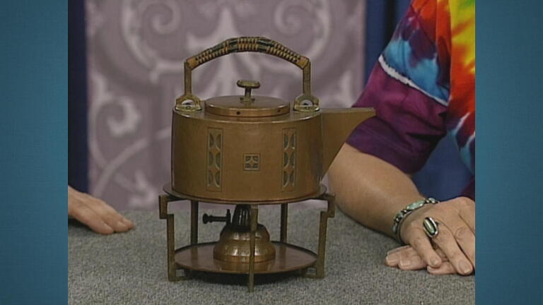 Appraisal: German Tea Kettle-on-Stand, ca. 1911
