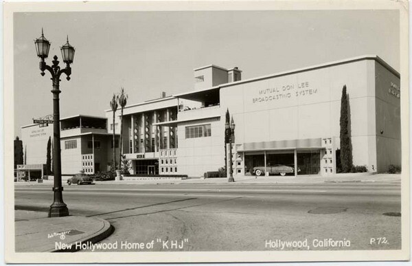 In the 1950s, CBS-owned television station KHJ (since renamed KCAL) moved into the 1313 Vine facility. Courtesy of the California State Library.