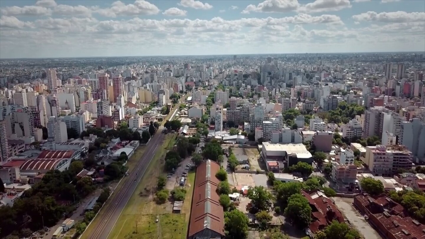 Aerial shot of a metropolitan city.