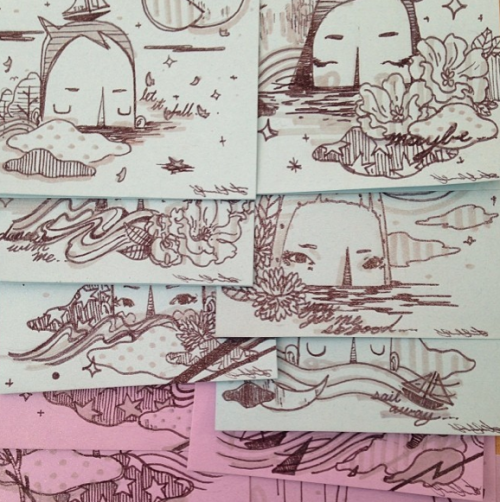 Post It art by Yoskay Yamamoto | Photo: Courtesy Giant Robot