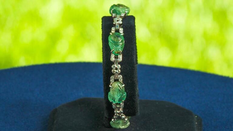 Appraisal: Marcus & Co. Art Deco Tutti Frutti Bracelet, ca. 1930