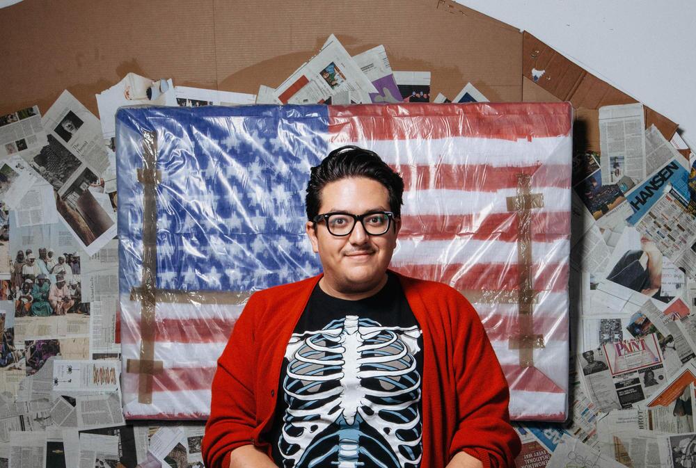Artist Justin Favela in his studio | Mikayla Whitmore
