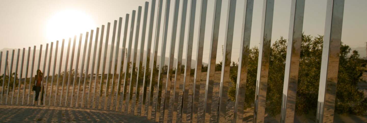 "The Circle of Land and Sky" by Phillip K Smith III | Still from Desert X AB s9
