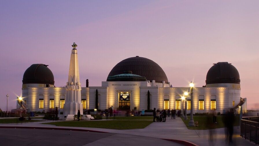 Griffith Observatory just after sunset. | Flickr/Pedro Szekely/Creative Commons