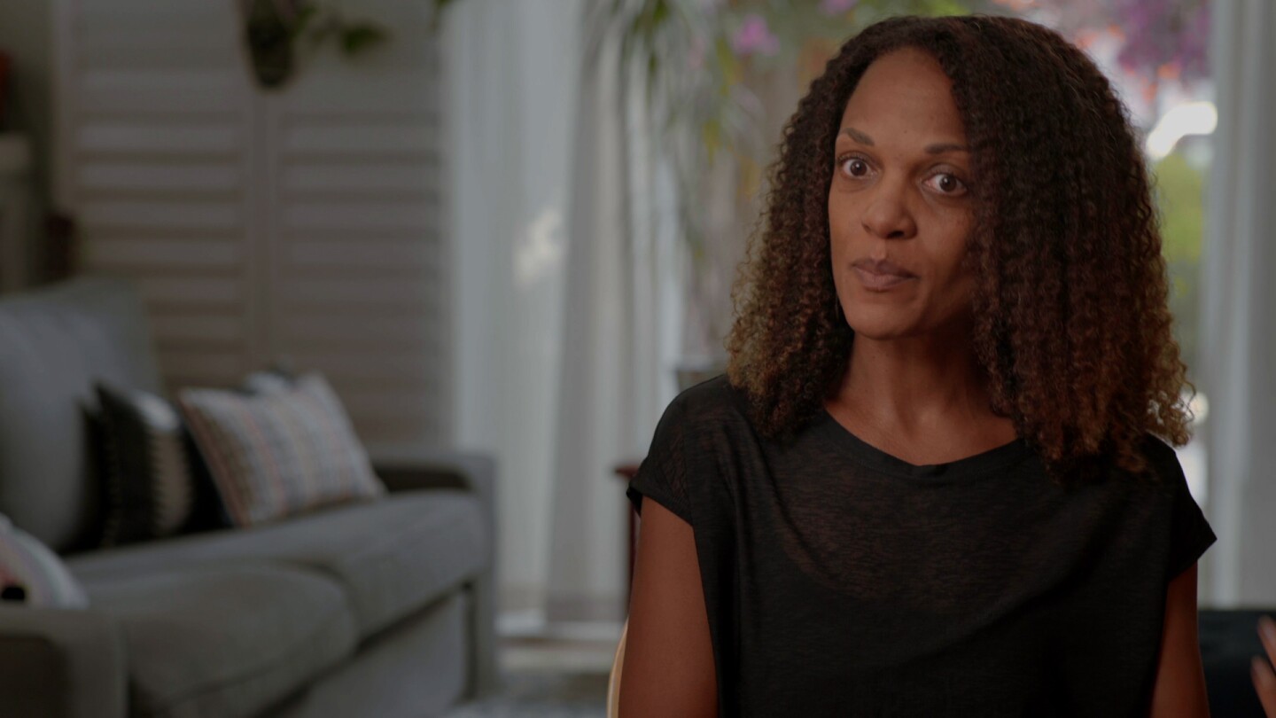 A woman is being interviewed in the Link Voices documentary "Bias."