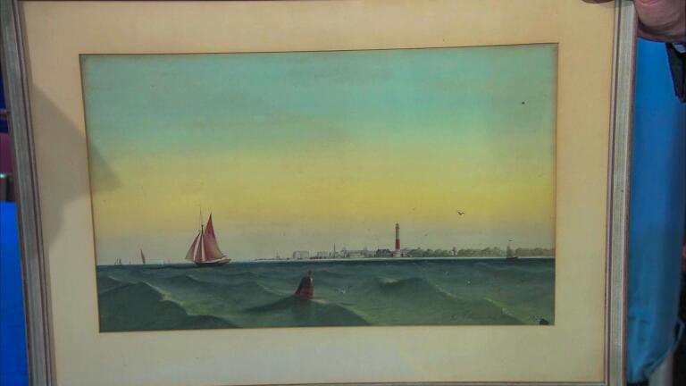 Appraisal: 1875 D. J. Kennedy Atlantic City Watercolor