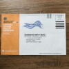 The front of an Orange County mail-in ballot return envelope.