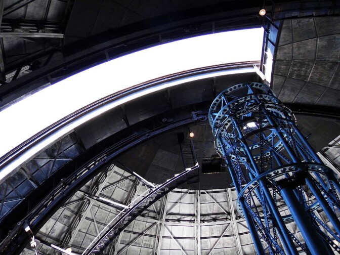 The 100-inch Hooker Telescope at Mount Wilson Observatory | Sandi Hemmerlein