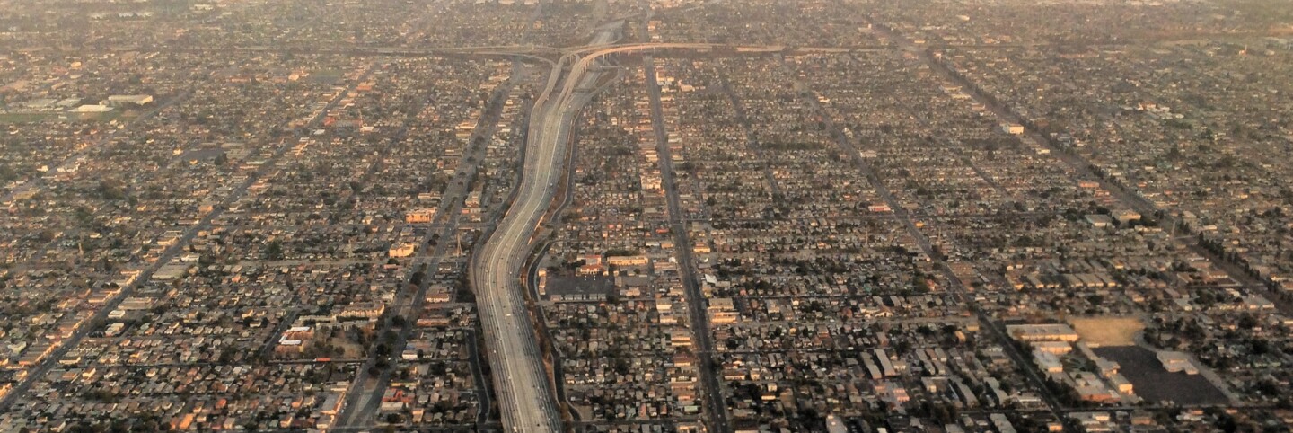 View of 110 looking south.