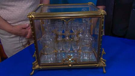Appraisal: French Liqueur Decanter Glass Set, ca. 1890
