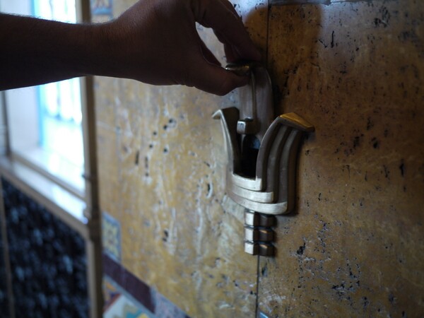 The group learned of the cigar cap cutters installed into the walls of union station when it was first built in the 1930s | Photo: George Villanueva